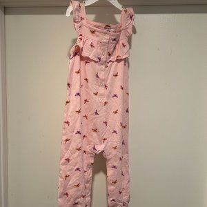 CARTERS BABY GIRLS PINK BUTTERFLY OVERRALLS